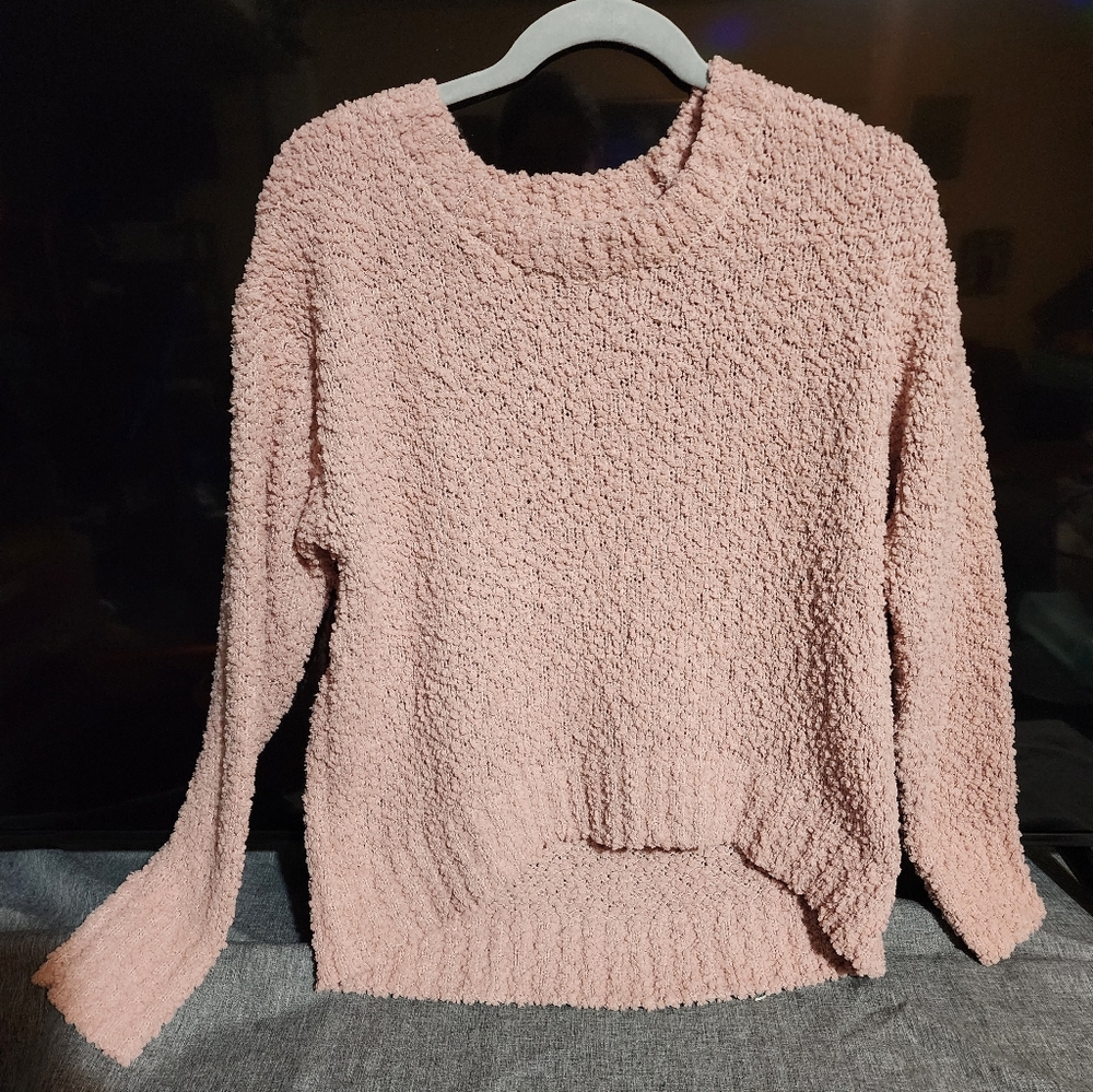 Crop Soft Fuzzy Sweater